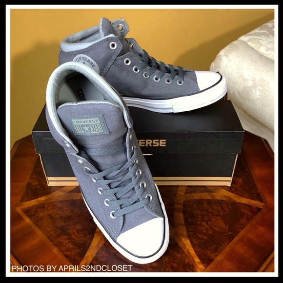 ❌TEXT❌CONVERSE ALL STAR HIGH TOPS SNEAKERS - Picture 2 of 8